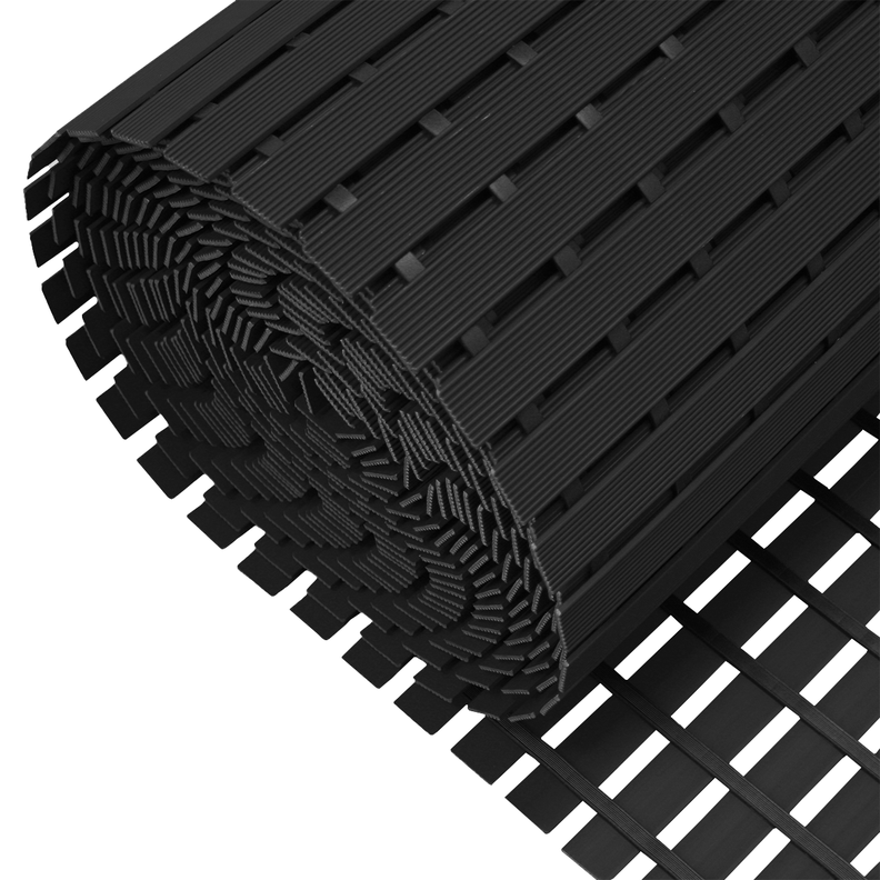 Mat Piso PVC Spa y Zonas Húmedas 91cm x 13 mts Negro Qrubber-0