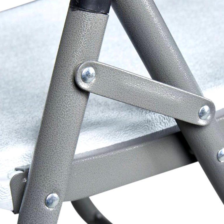 Silla plegable Diseño liso 47x50x84cm Blanco QRubber-2