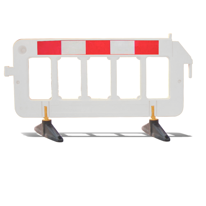 Barrera Plástica Tráfico Premium Blanca 1x2mts Qrubber-0