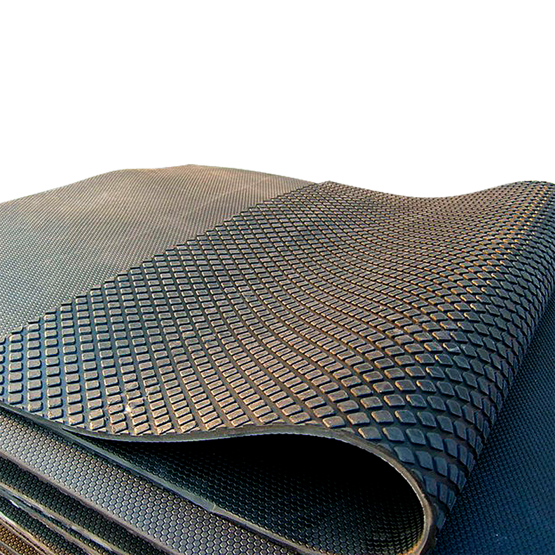 Piso Antifatiga Hexagonal Uso Establo 122 x 183 cm QRubber Negro