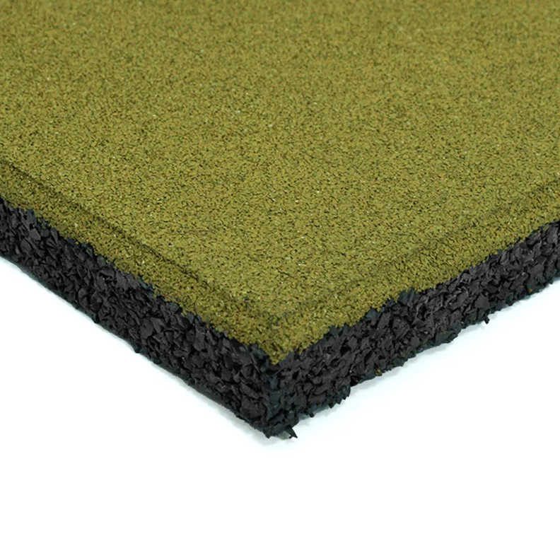 Pastelón de Caucho 50 x 50 x 2,5cm Color Ocre QRubber