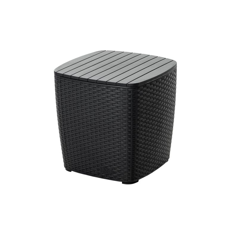Juego Terraza Capri Comfort Grafito tipo Rattán MQ QRubber-6