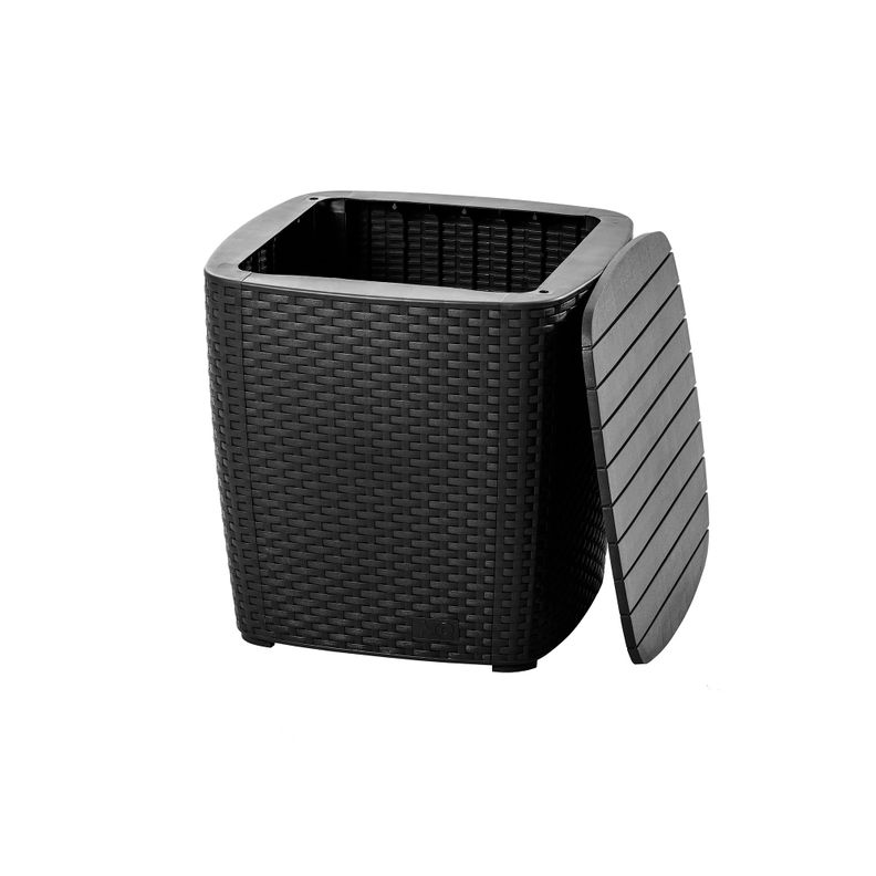 Juego Terraza Capri Comfort Grafito tipo Rattán MQ QRubber-8