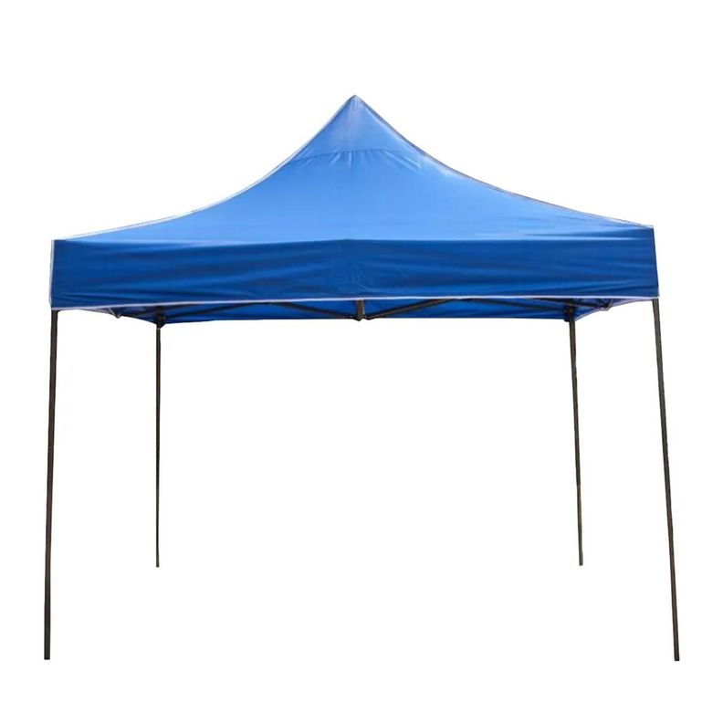 Toldo PVC Plegable Acero Exterior 3x3 mts Azul QRubber-0
