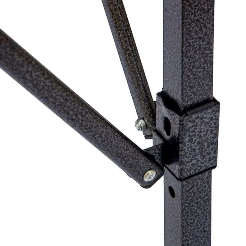 Toldo PVC Plegable Acero Exterior 3x3 mts Azul QRubber-1