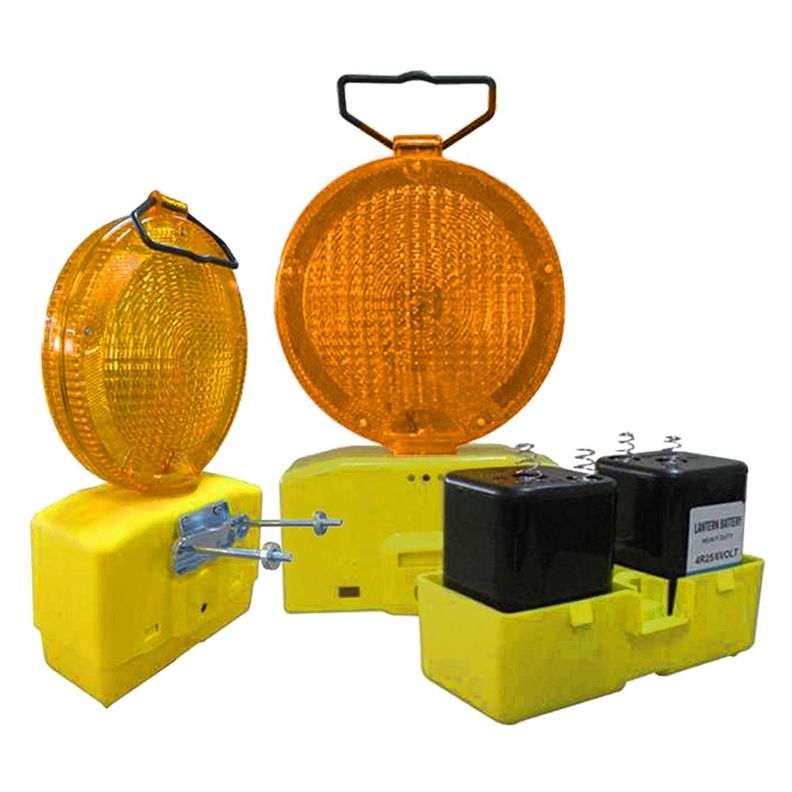 Lampara Destellante Amarilla con Bateria QRubber Amarillo