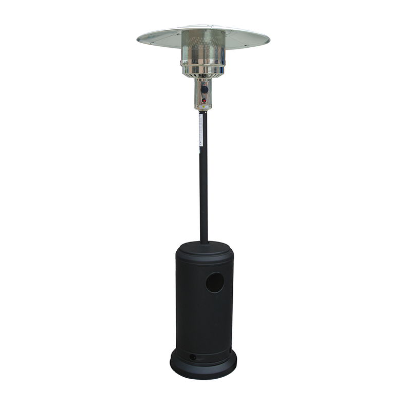 Estufa Exterior Tipo Reflector 11kg Color Negro Qrubber