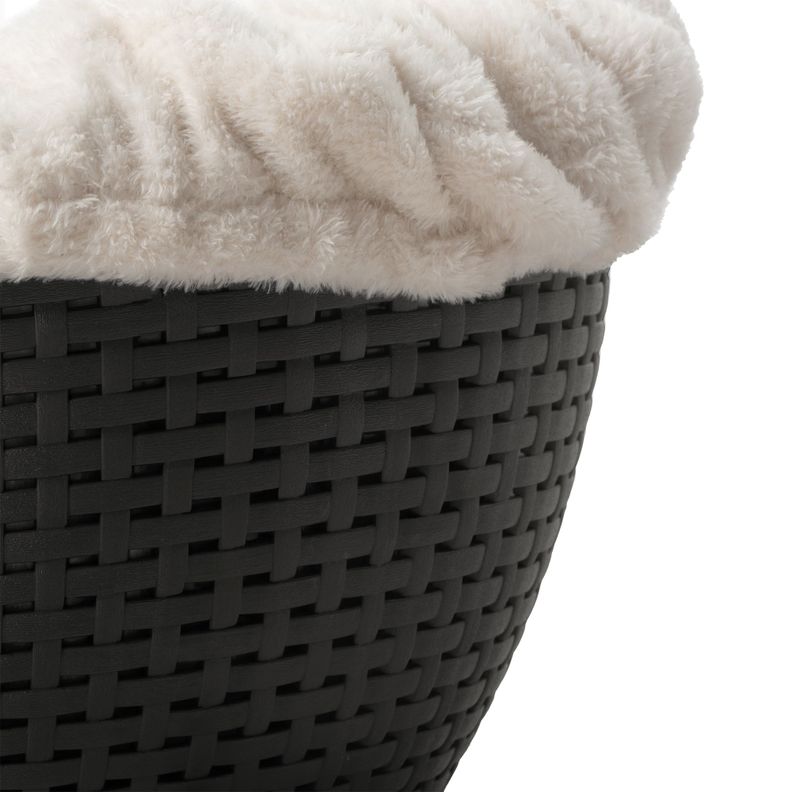 Cama para Mascotas Acolchada Café Oscuro MQ QRubber-7
