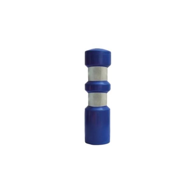 Hito Tubular Fijo Azul 75cm 2 Cintas Azul QRubber-0