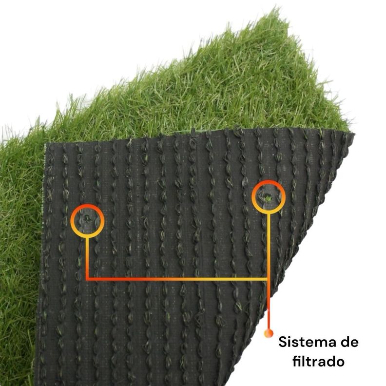 Pasto Sintético Puerto Varas 25mm. 2mts x 10mts Qrubber-2