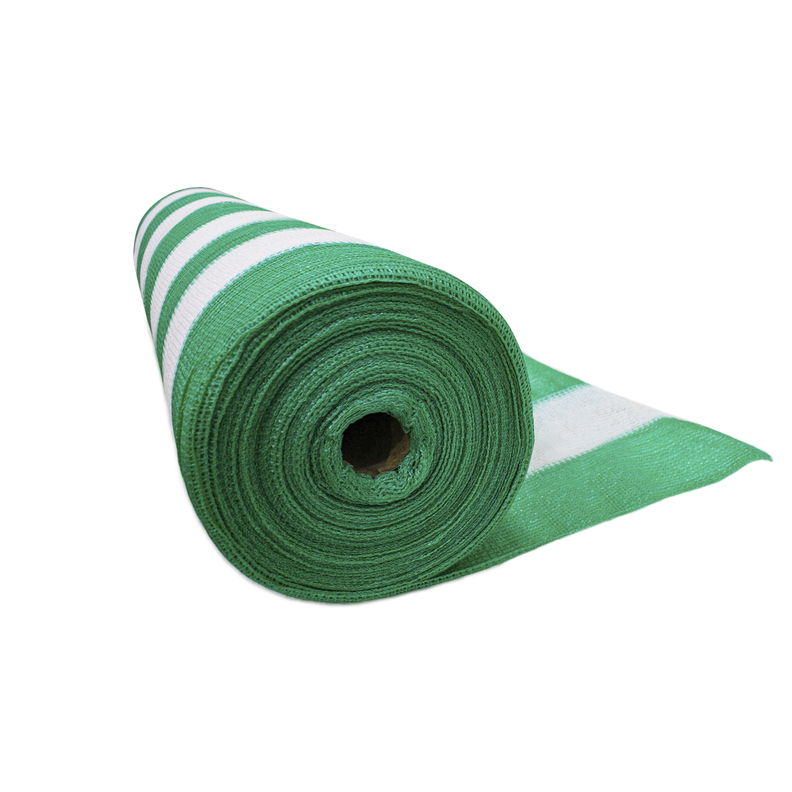 Malla Raschel Sombra 80% 4,2mt*100mt Verde/Blanca QRubber-0