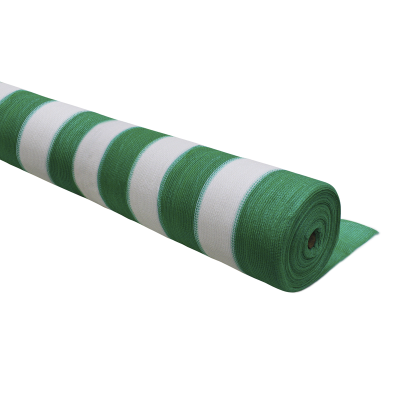 Malla Raschel Sombra 80% 4,2mt*100mt Verde/Blanca QRubber-1