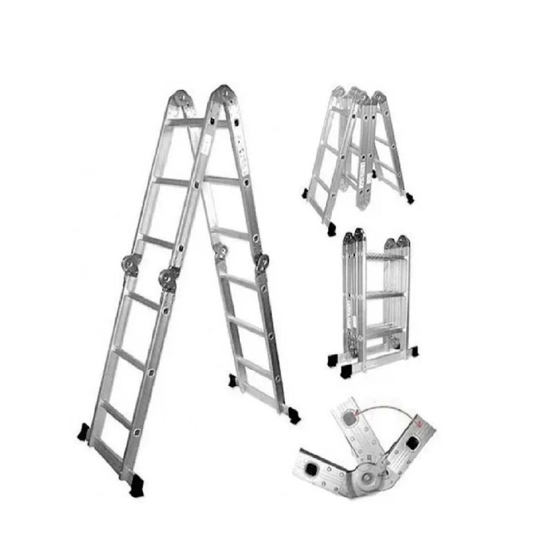 Escalera Aluminio Multiuso 5,7 Mts. QRubber-1