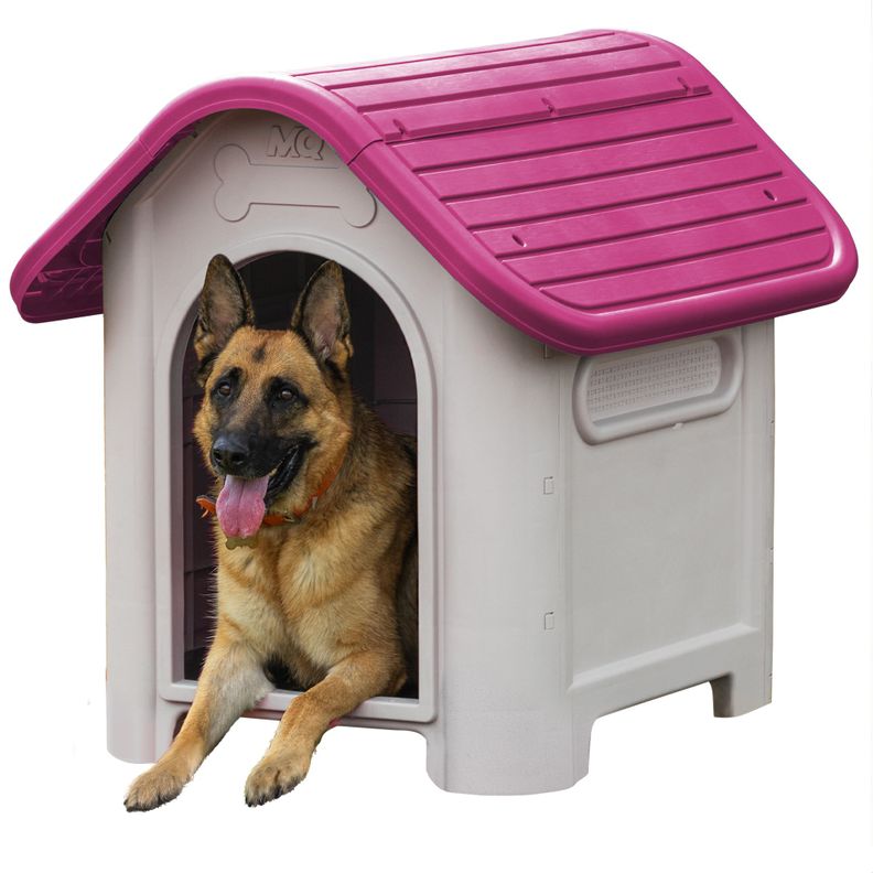 Casa Mascotas Perro Raza Grande Fucsia MQ QRubber-8