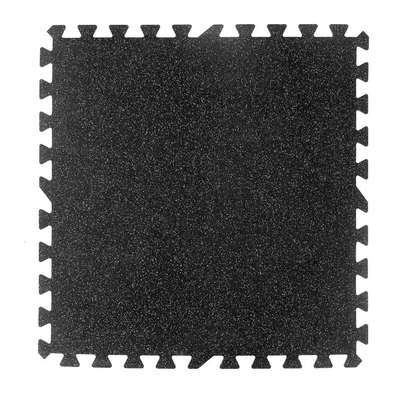 Plancha EPDM 1x1mt 5mm gris tipo puzzle para gym Qrubber-0
