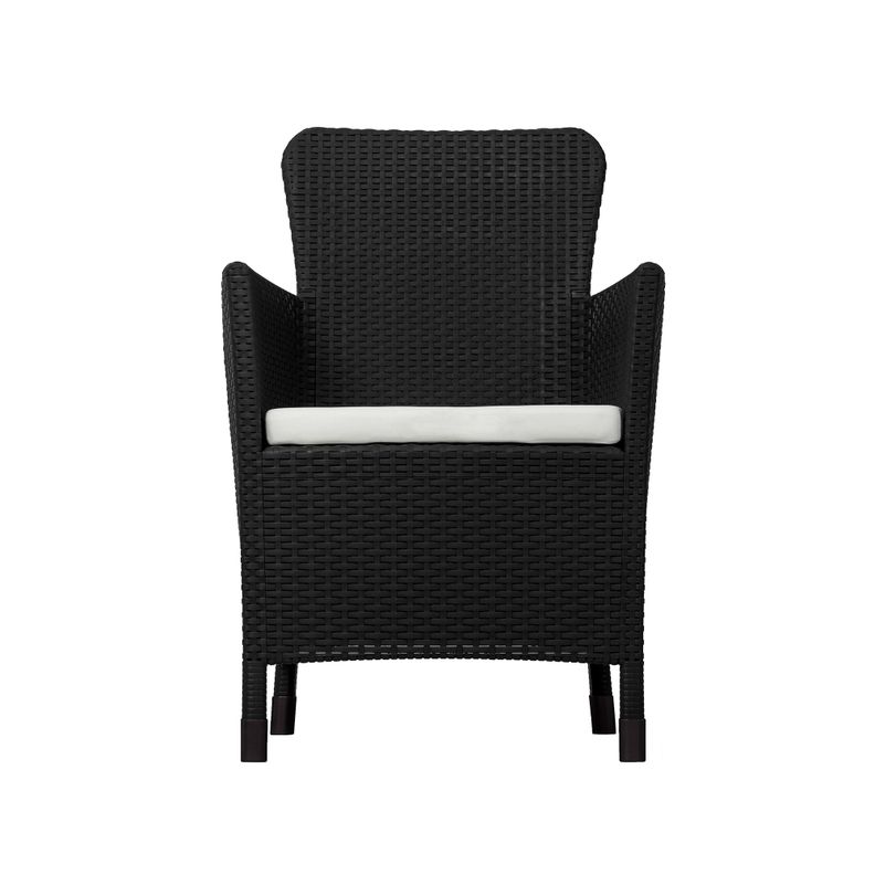 Juego Terraza Capri Café Oscuro tipo Rattán MQ QRubber-1