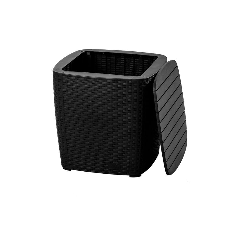 Juego Terraza Capri Café Oscuro tipo Rattán MQ QRubber-6