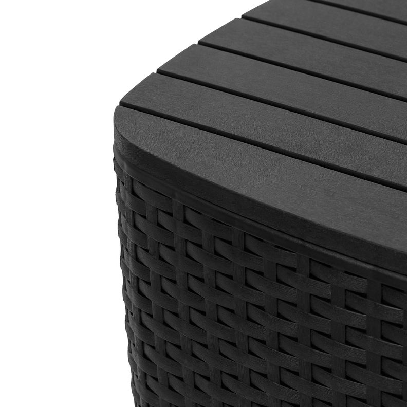 Juego Terraza Capri Café Oscuro tipo Rattán MQ QRubber-8