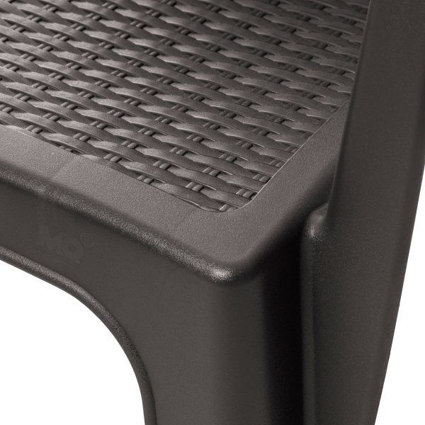 Silla exterior e Interior Infinity Café oscuro MQ QRubber-2