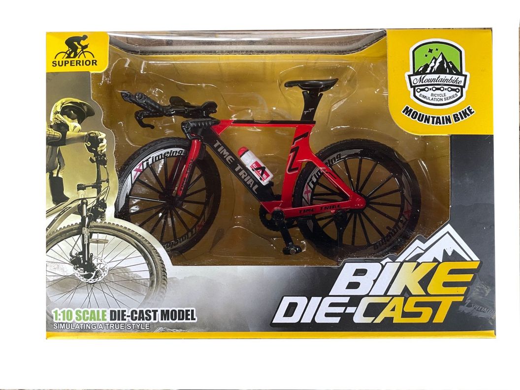 Bicicleta Ruta escala 1:10 coleccionable marco aleacion Plastico-1