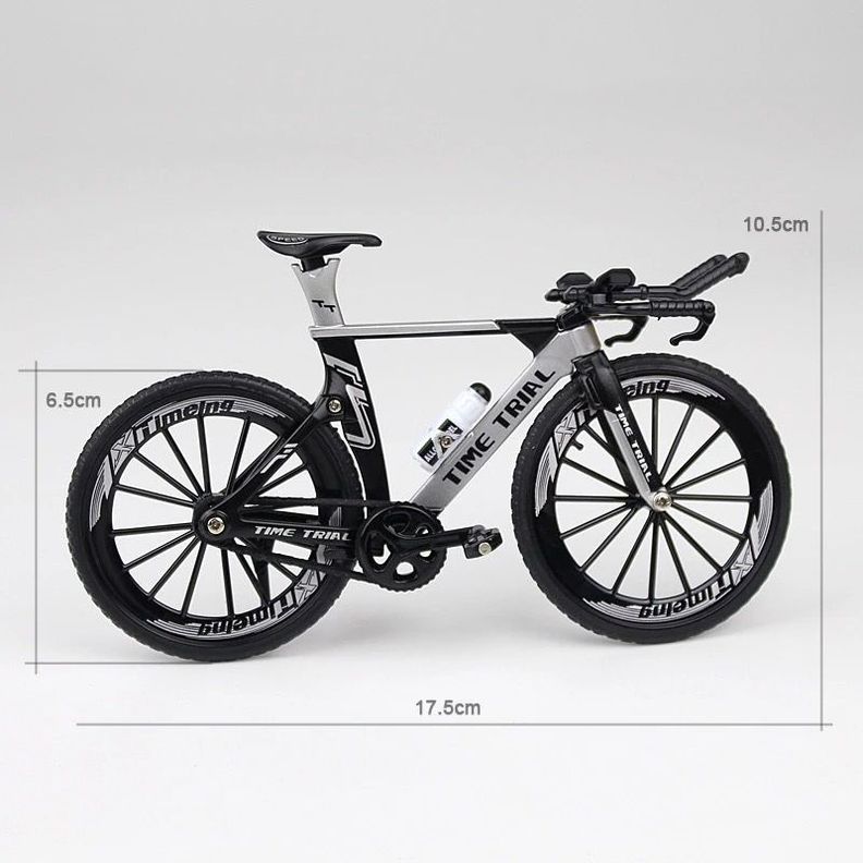 Bicicleta Ruta escala 1:10 coleccionable marco aleacion Plastico-2