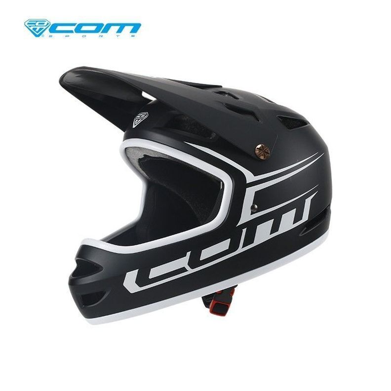 Casco Integral ninos ComSports Matt Black-1
