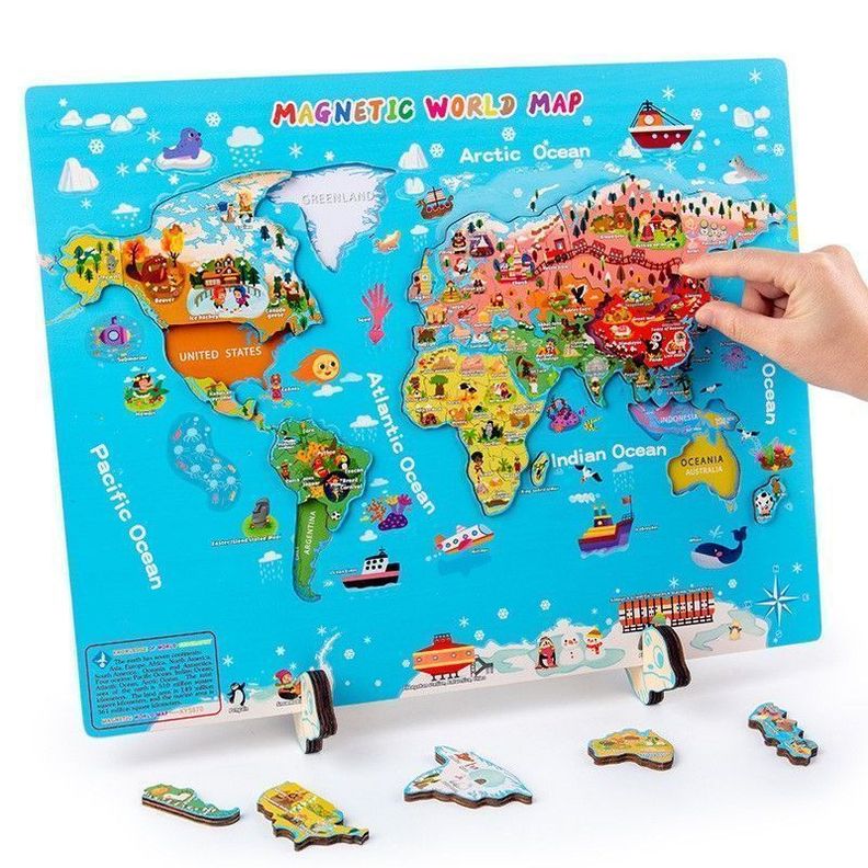 Mapa Mundial Magnetico cognitivo VERSION INGLES-0