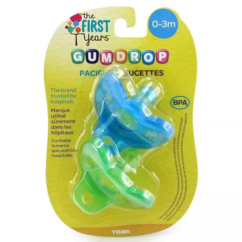Pack 2 chupetes silicona recién nacido Gumdrop-3