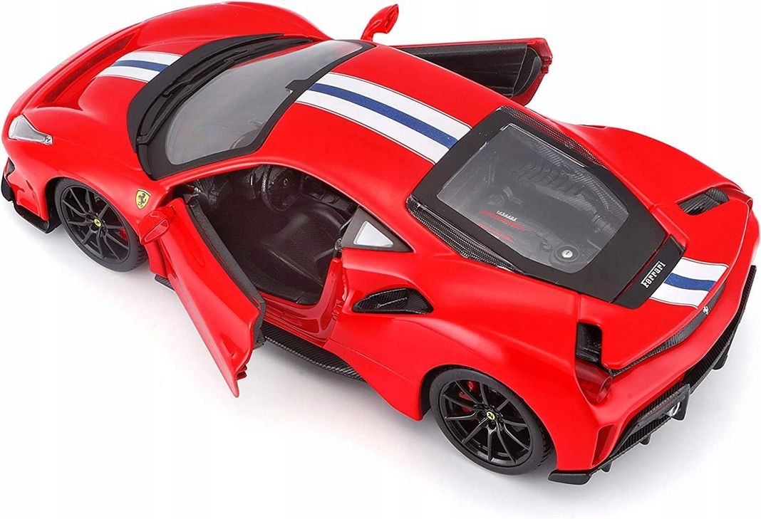 FERRARI 488 PISTA, ROJO 1:24 modelo fundido a presión.-1