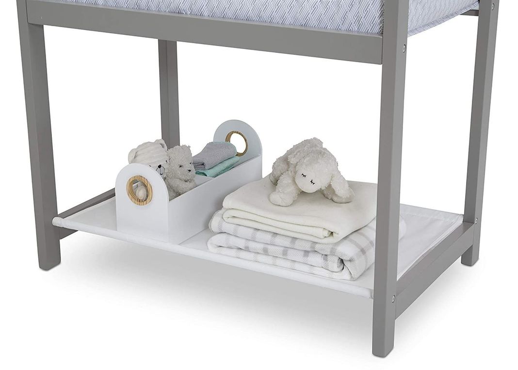 Cuna Moises madera solida - Classic Wood Gris-1