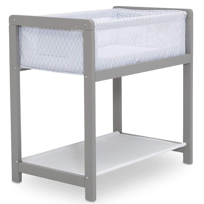 Cuna Moises madera solida - Classic Wood Gris-0