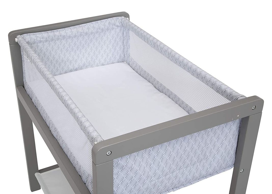 Cuna Moises madera solida - Classic Wood Gris-3