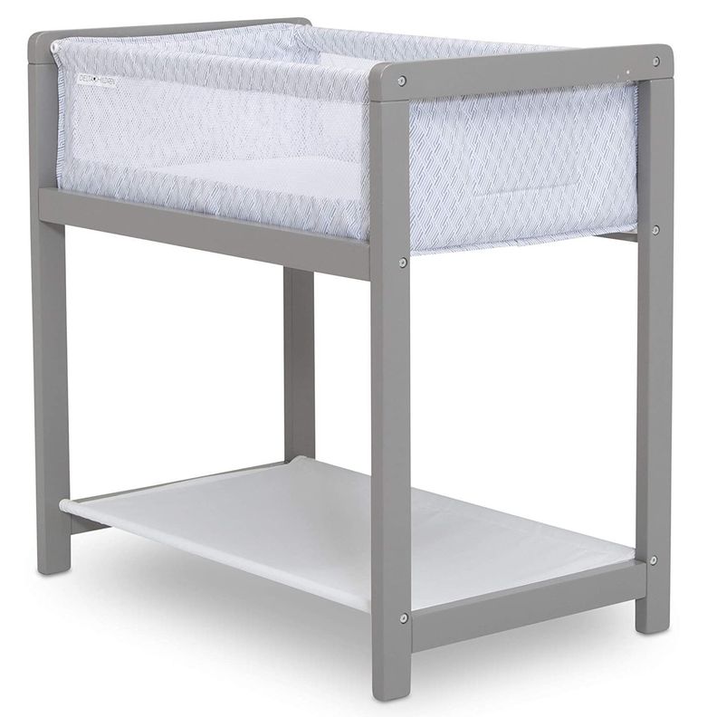 Cuna Moises madera solida - Classic Wood Gris-5