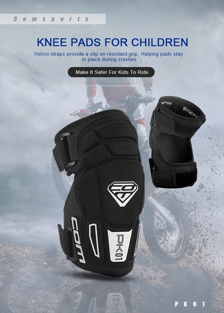 Kit Rodillera Codera Ninos Mountain Bike ComSports Black-2