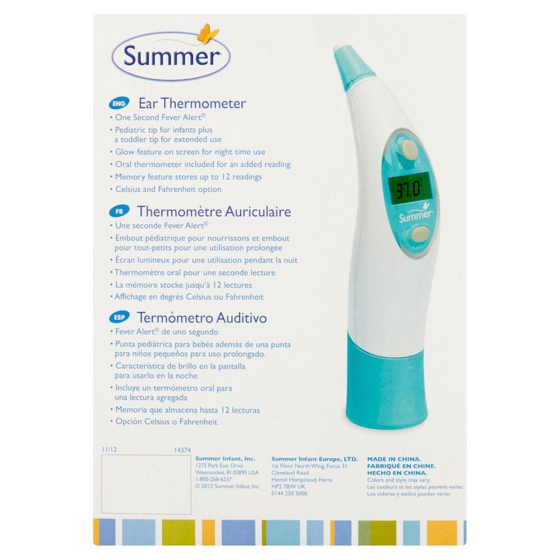 Kit Termometro Oido y oral Summer Infant-4