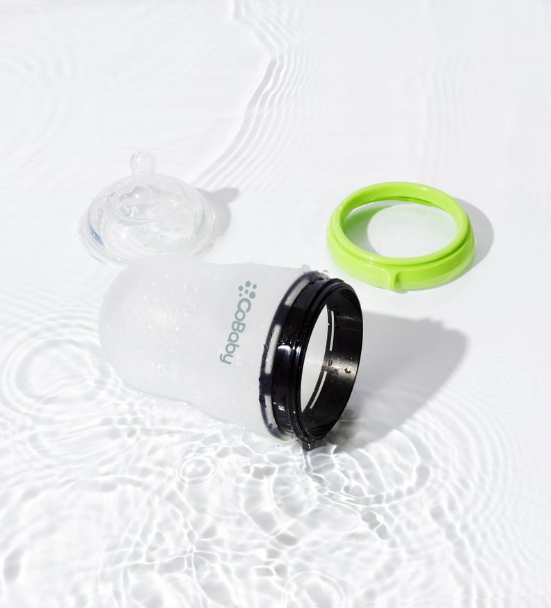 MAMADERA SILICONA FLEXIBLE COBABY 150 ML VERDE-5