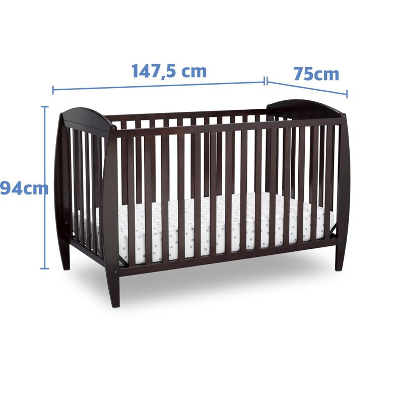 Cuna de madera 4 en 1 taylor Chocolate-4