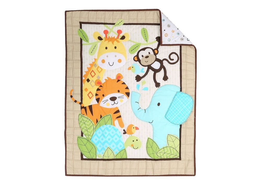 SET ROPA DE CUNA JUNGLE HAPPY -4