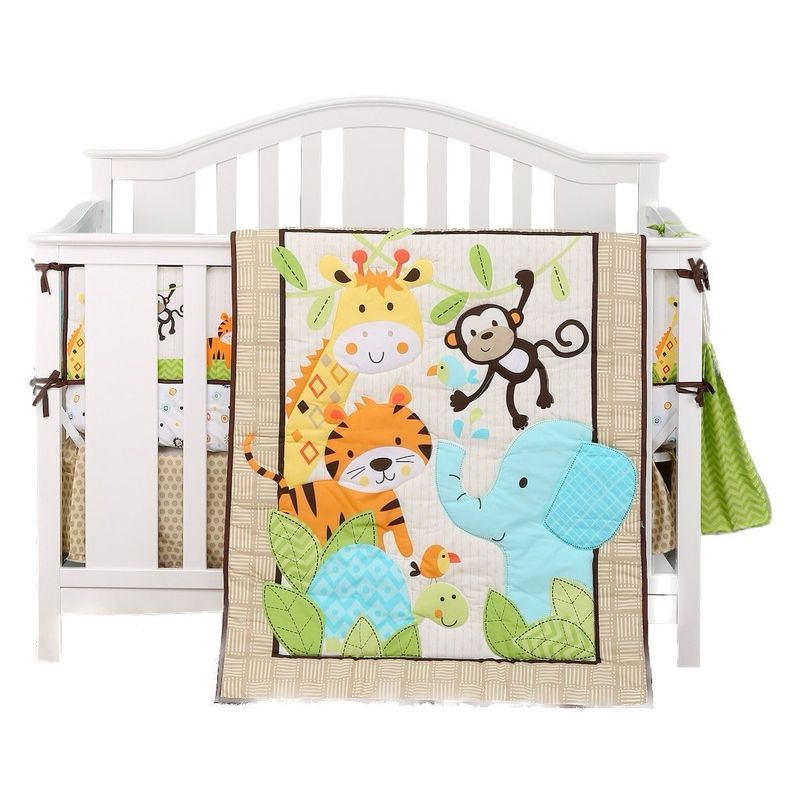 SET ROPA DE CUNA JUNGLE HAPPY -0