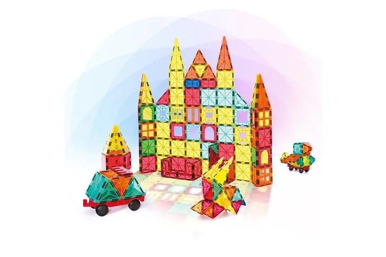 Magnéticos didácticos 3d para construcción 108 Piezas-3