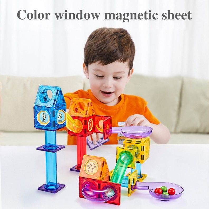 Magnéticos didácticos 3d para construcción 108 Piezas-4