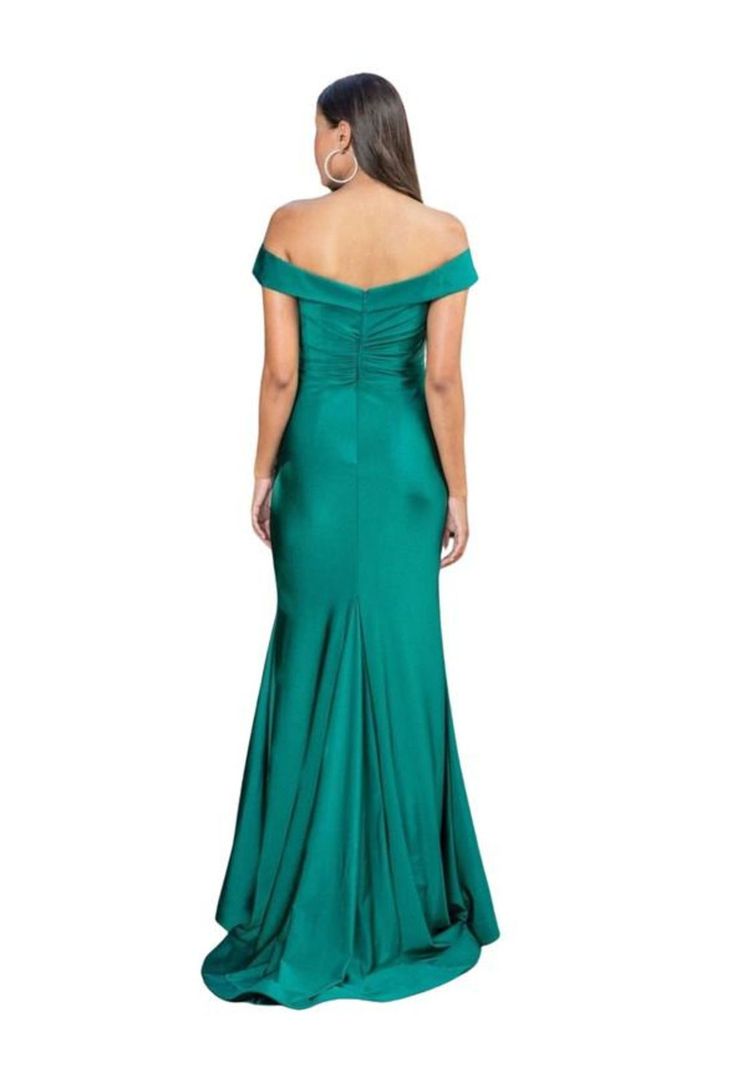 VESTIDO DE FIESTA LARGO L4278 VERDE-1
