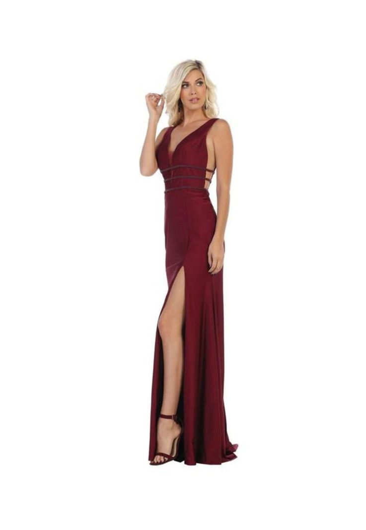 VESTIDO LARGO L1582 BURDEO-0