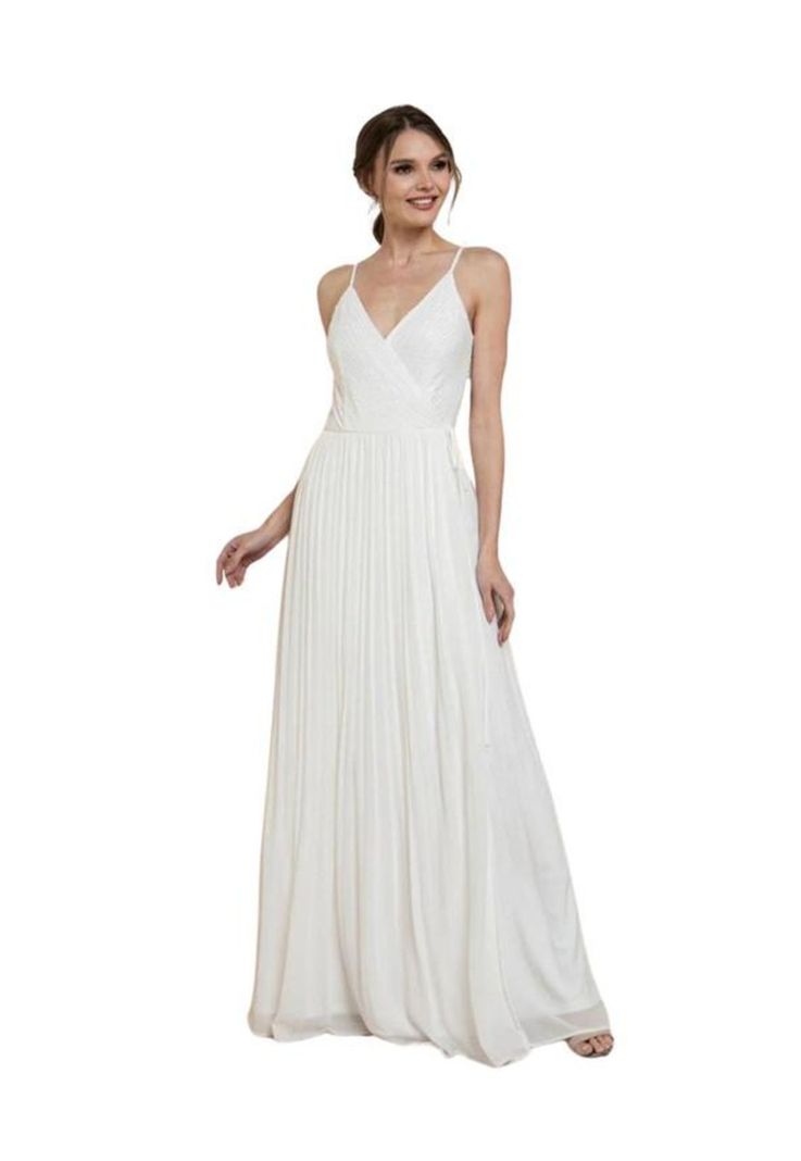 VESTIDO LARGO L21043 BLANCO-0