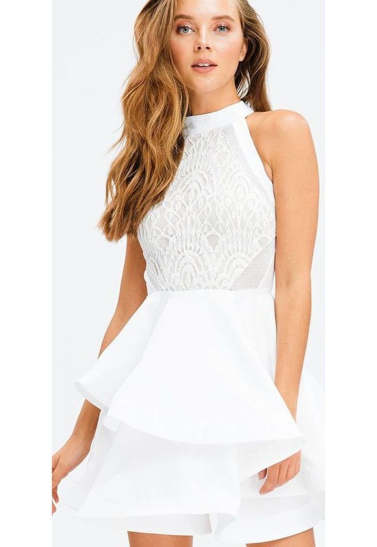 VESTIDO CORTO C2346 BLANCO
