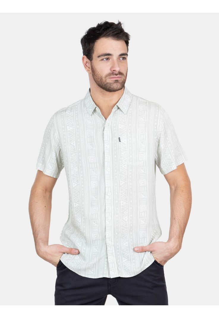 Camisa M/C Voyager Tribal Multicolor Hombre Rip Curl-0