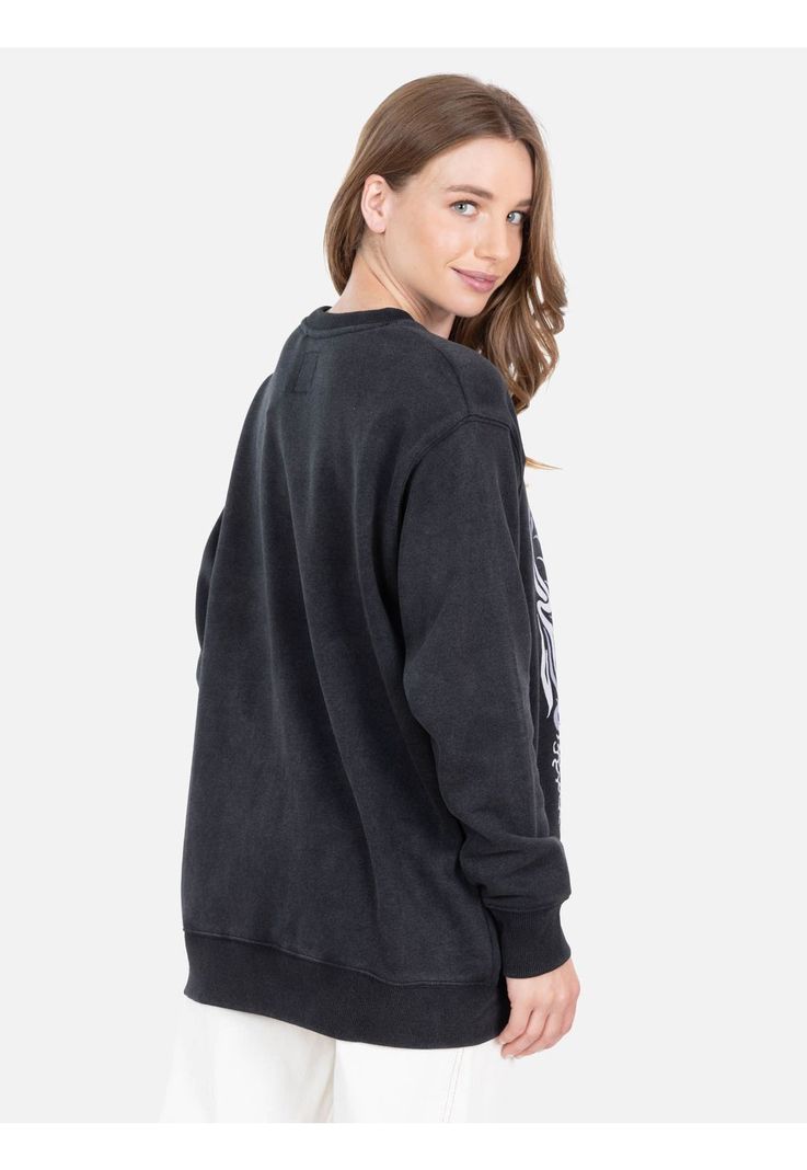 Poleron CR Coral Crew Negro Mujer Rip Curl-1