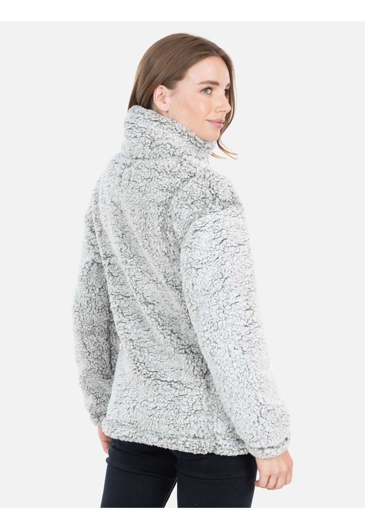 Poleron Chiporro Wilderness Gris-Claro Mujer Rip Curl-1