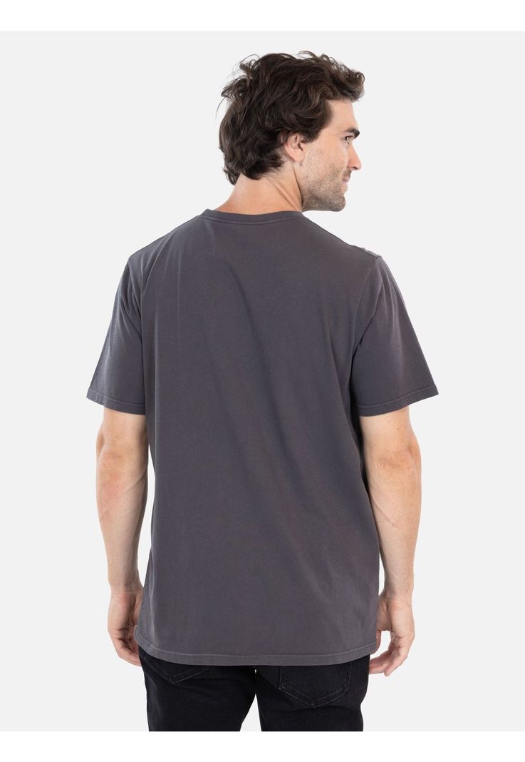 Polera MC Basic pocket Gris Hombre Rip Curl-1