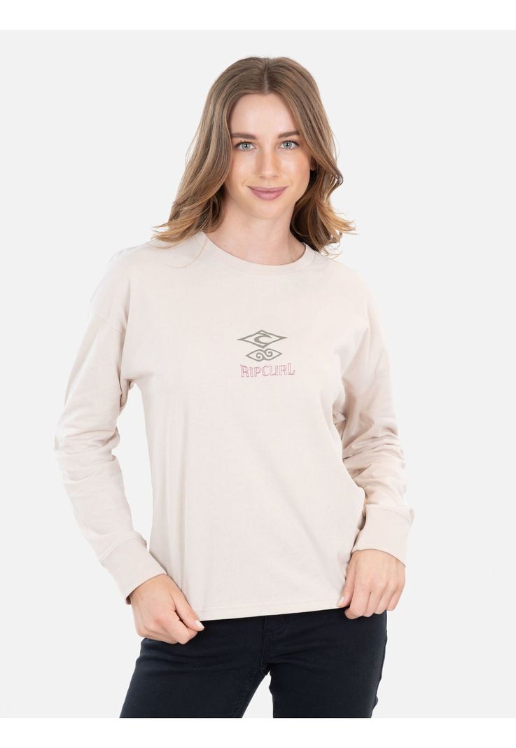 Polera ML Lala Beige Mujer Rip Curl-0